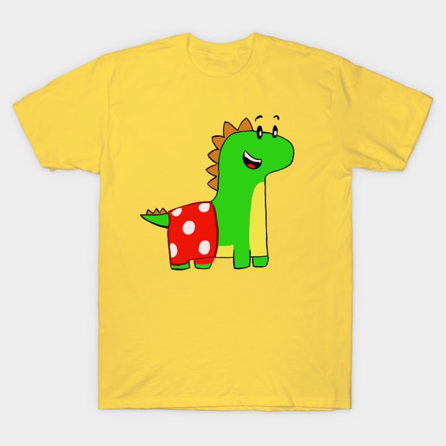 Happy dinosaur T-Shirt by Fishonastick